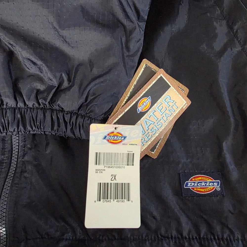 Dickies Budweiser Jacket Mens 2XL Navy Fleece Lined Hooded Beer Workwear NWT